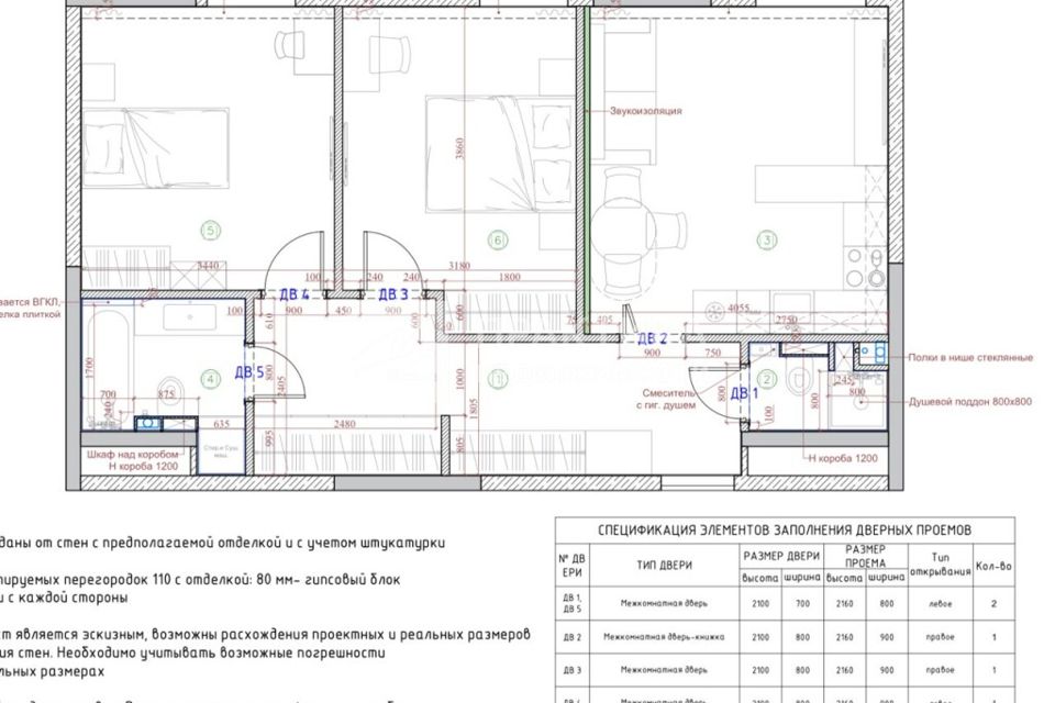 Продаётся 3-комнатная квартира, 68.5 м²