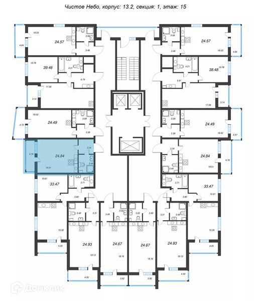 Продаётся студия, 24.84 м²