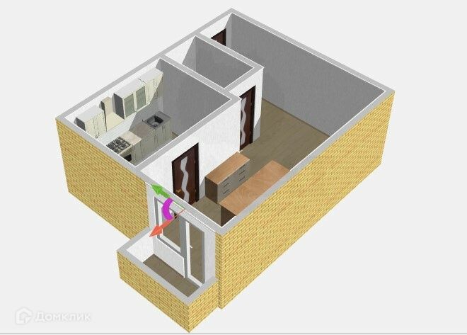 Продаётся 1-комнатная квартира, 31 м²