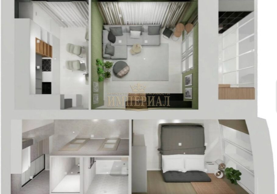 Продаётся 2-комнатная квартира, 62.32 м²