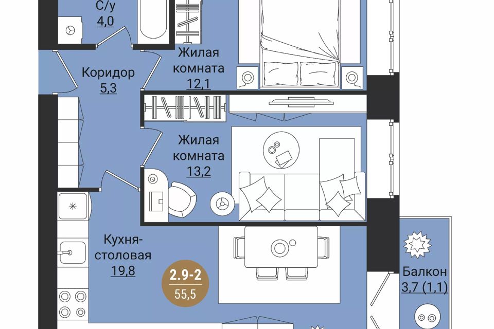 Купить Квартиру в Вологде - 5 113 объявлений о Продаже Квартир Недорого:  Планировки, Цены и Фото – Домклик