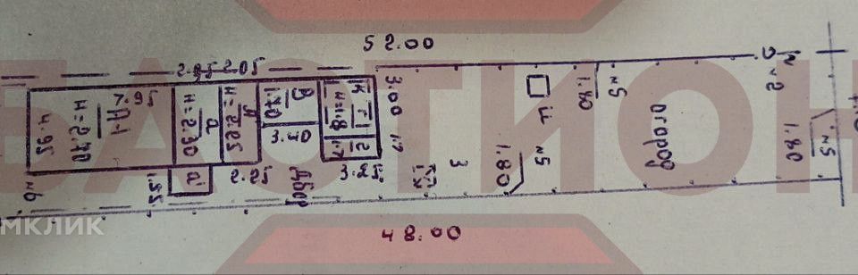 Продаётся 1-этажный дом, 45 м²