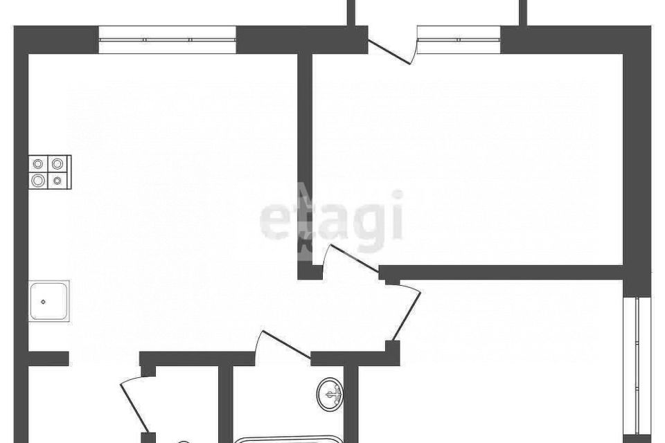 Продаётся 2-комнатная квартира, 51 м²
