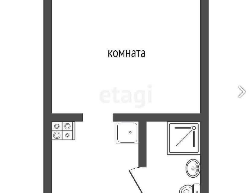 Продаётся комната в 1-комн. квартире, 17.5 м²
