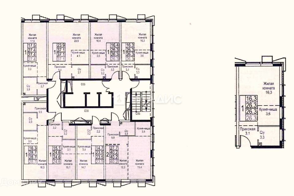 Продаётся студия, 26.3 м²