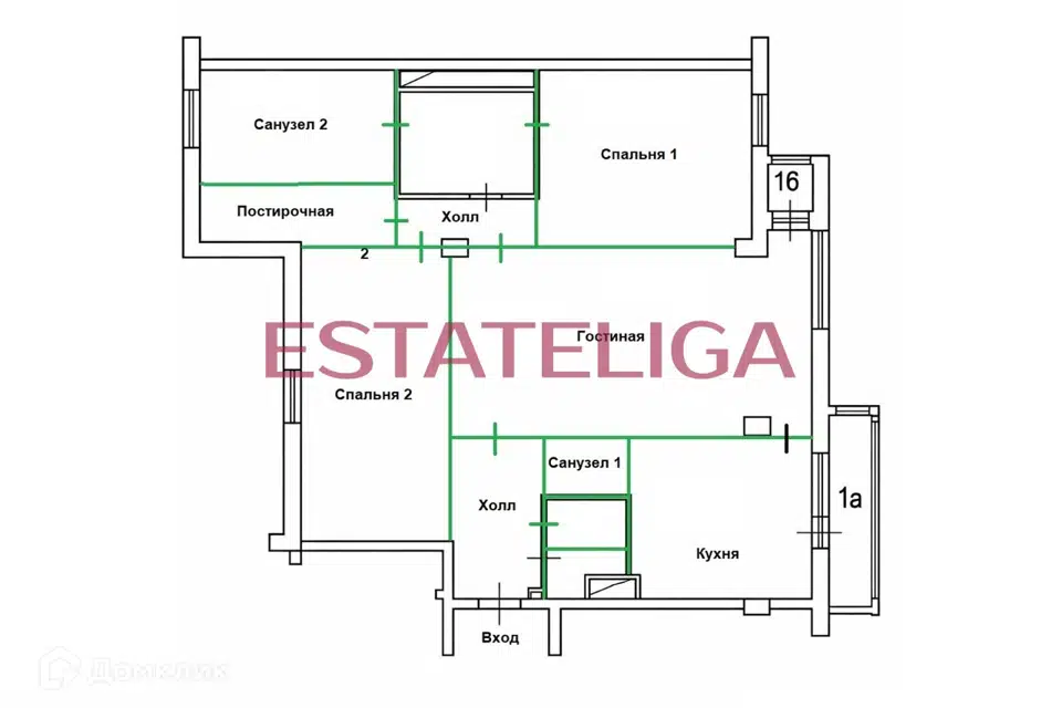 Продаётся 3-комнатная квартира, 140 м²