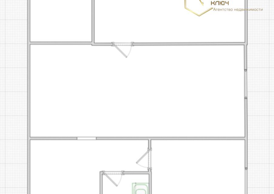 Продаётся 2-комнатная квартира, 42.5 м²