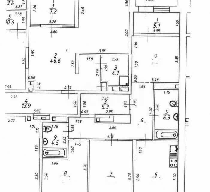 Продаётся 3-комнатная квартира, 100 м²