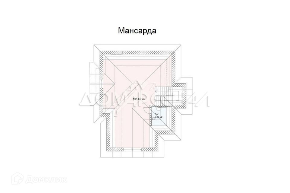 Мансарда на многоквартирном доме чертеж