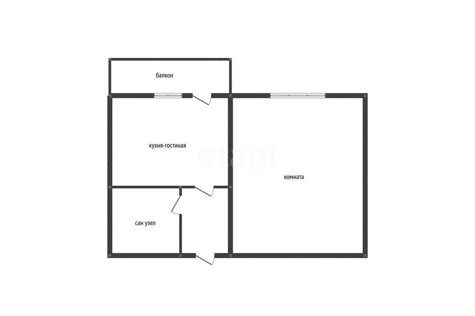 Продаётся 1-комнатная квартира, 40 м²