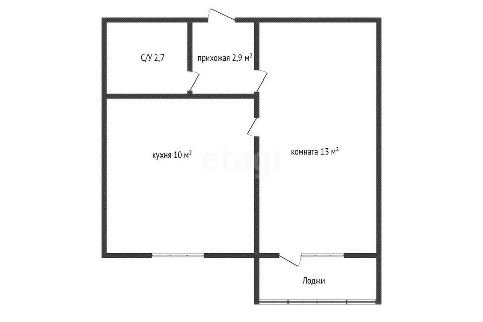 Продаётся 1-комнатная квартира, 30 м²