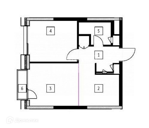 Продаётся 1-комнатная квартира, 40 м²