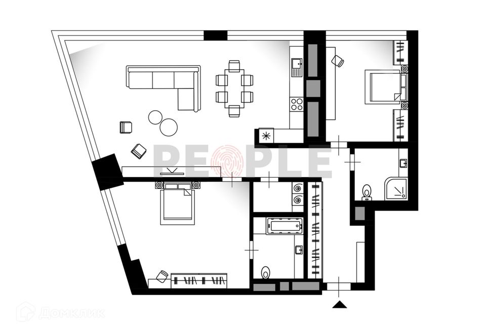 Продаётся 3-комнатная квартира, 106.4 м²