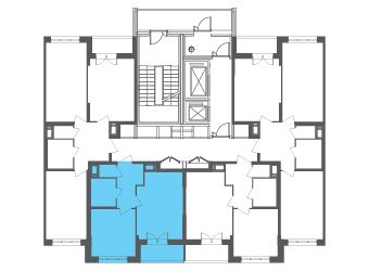 Продаётся 1-комнатная квартира, 42.3 м²