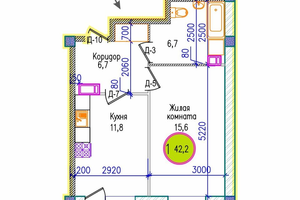 Обмен 1 комнатной