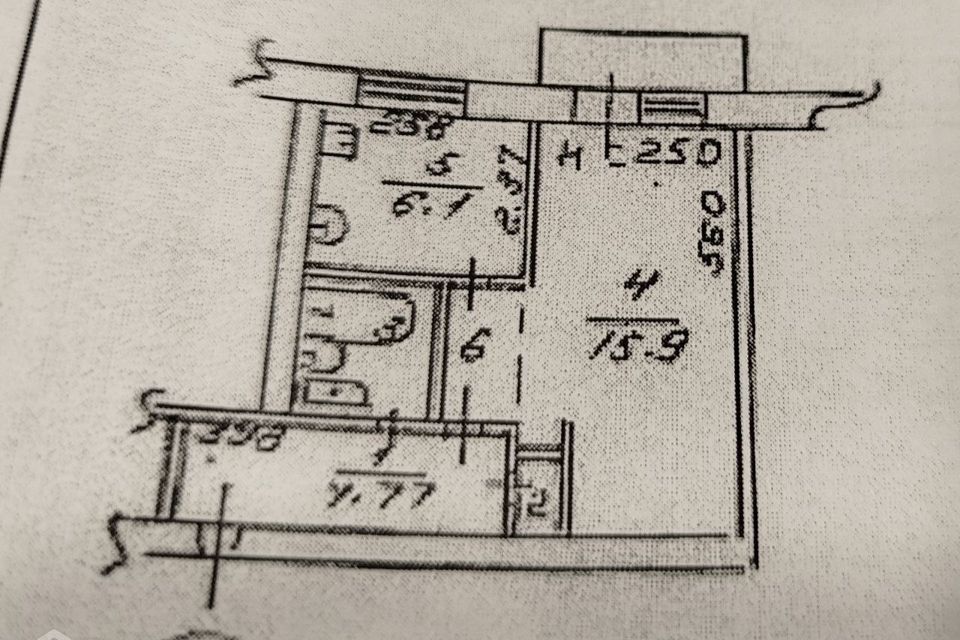 Продаётся 1-комнатная квартира, 32.8 м²