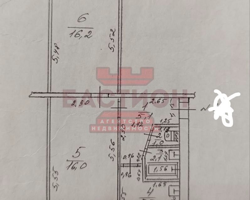 Продаётся 2-комнатная квартира, 46 м²