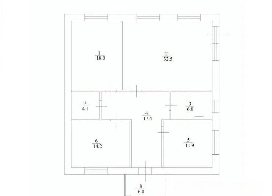 Продаётся 1-этажный дом, 110 м²