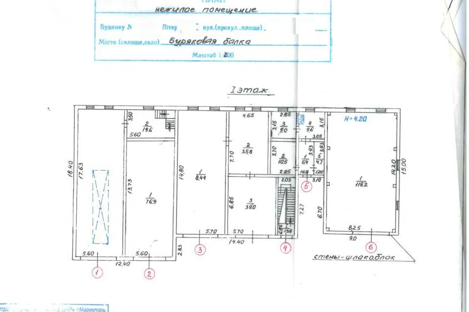 Продаётся помещение своб. назначения, 1044.3 м²