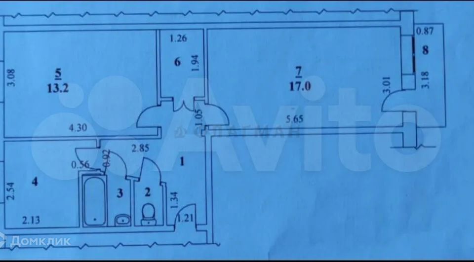 Продаётся 2-комнатная квартира, 47 м²