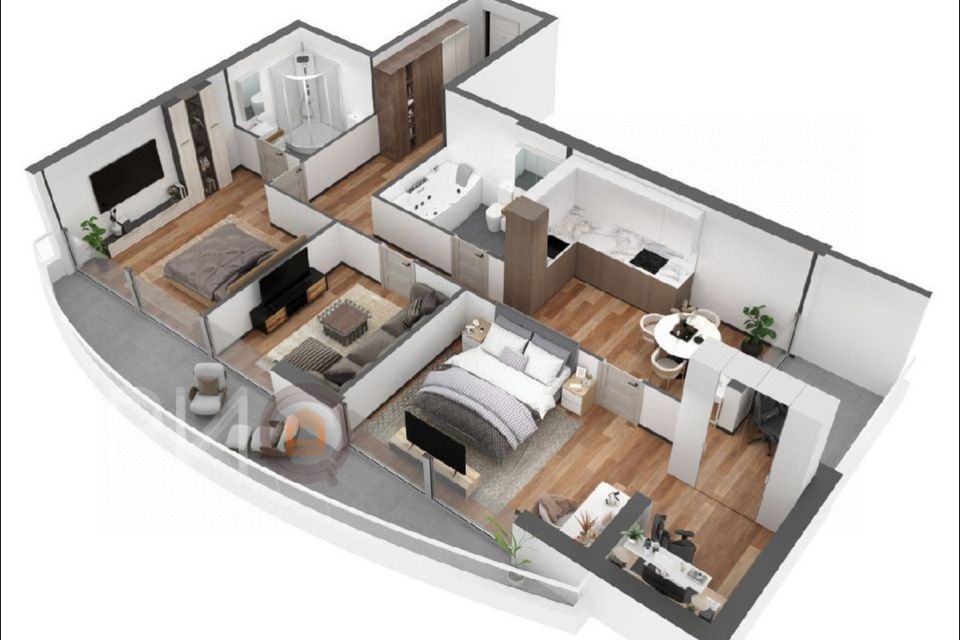 Продаётся 3-комнатная квартира, 114 м²