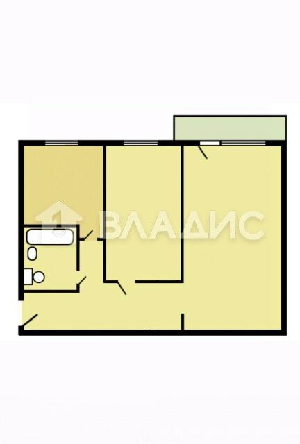 Продаётся 2-комнатная квартира, 44 м²