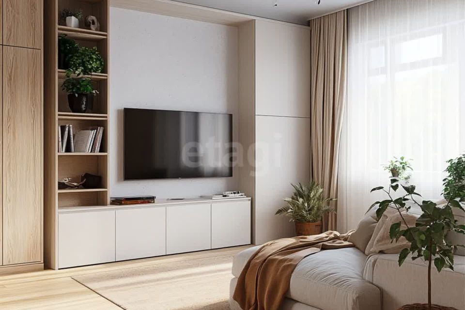 Продаётся 1-комнатная квартира, 38.44 м²