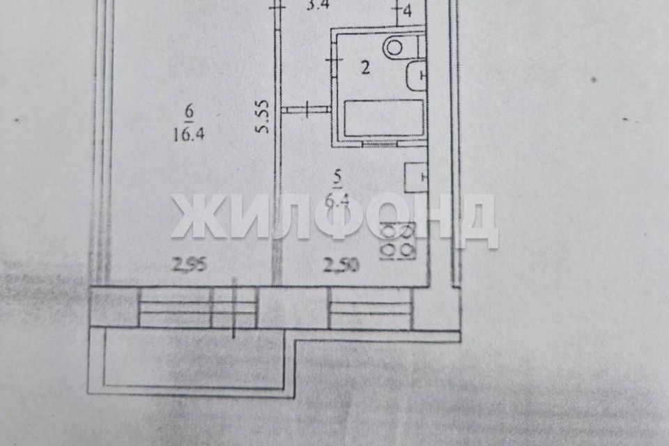 Продаётся 1-комнатная квартира, 30.1 м²