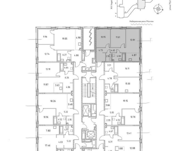 Продаётся 3-комнатная квартира, 58 м²