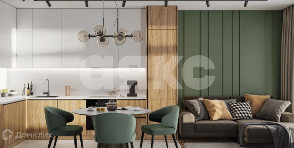 Продаётся 2-комнатная квартира, 55 м²