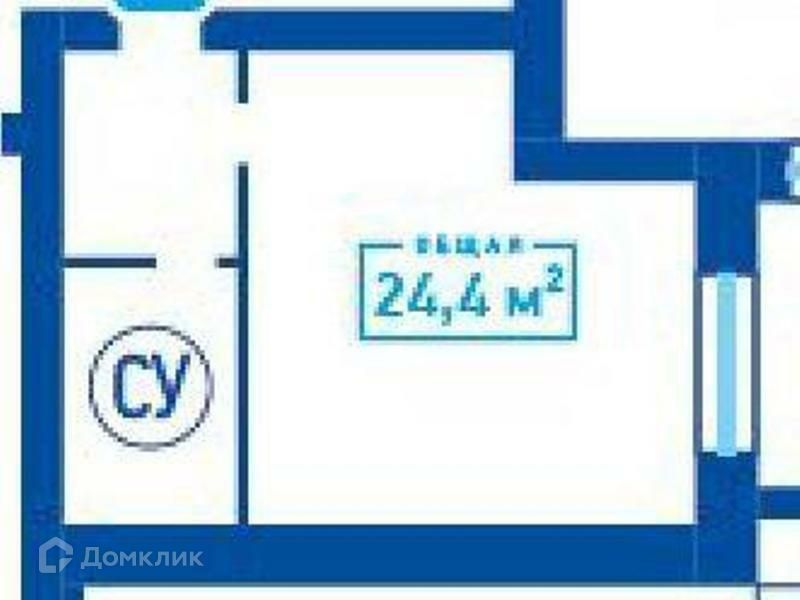 Продаётся студия, 24.4 м²