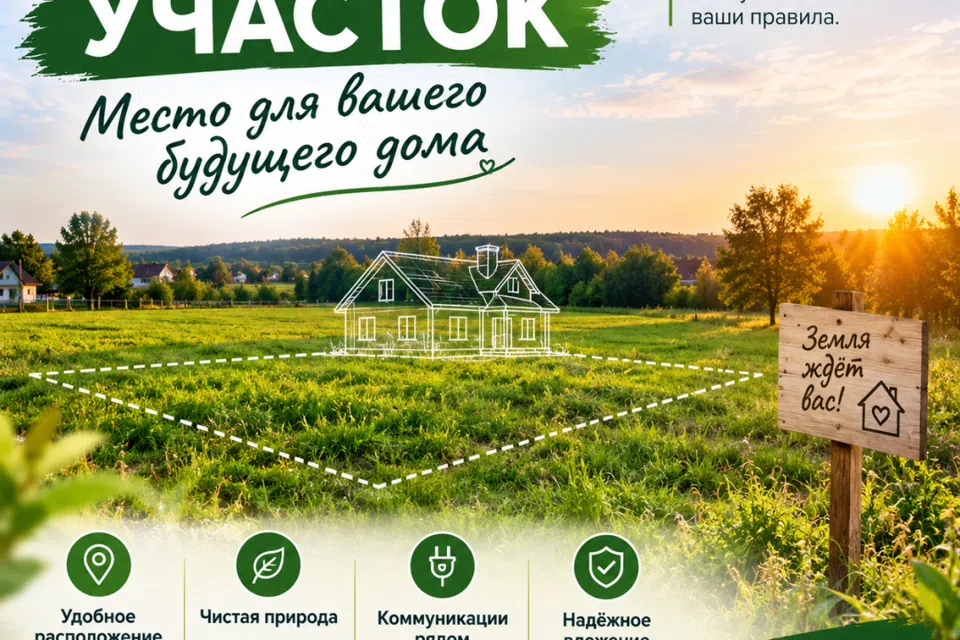 Продаётся участок, 12 сот., ИЖС