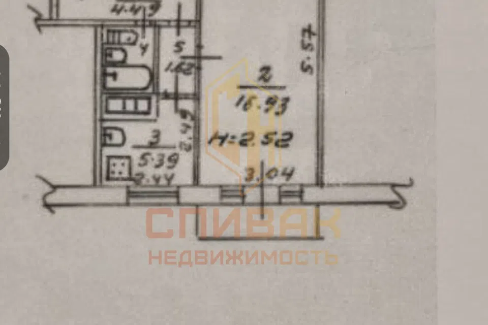 Продаётся 1-комнатная квартира, 30.4 м²
