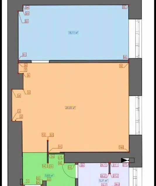 Продаётся 2-комнатная квартира, 58 м²