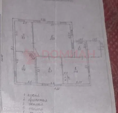 Продаётся 1-этажный дом, 59 м²