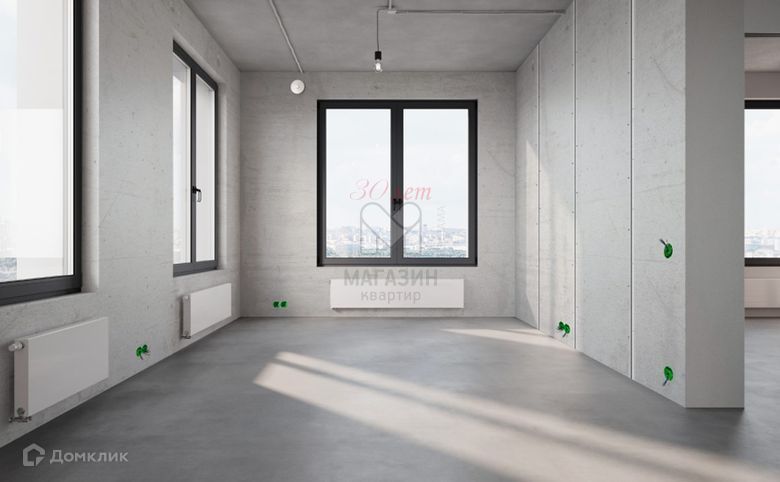 Продаётся 3-комнатная квартира, 58.96 м²