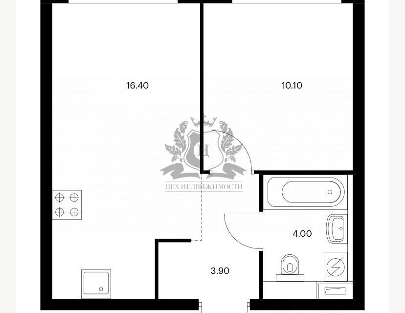 Сдаётся 1-комнатная квартира, 35 м²