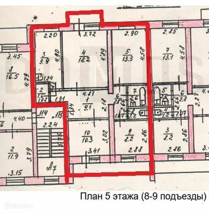Продаётся 4-комнатная квартира, 75.5 м²