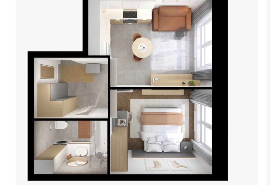 Продаётся 1-комнатная квартира, 35 м²