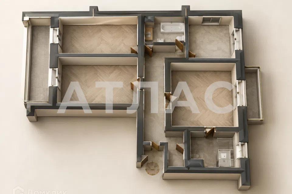 Продаётся 4-комнатная квартира, 78 м²