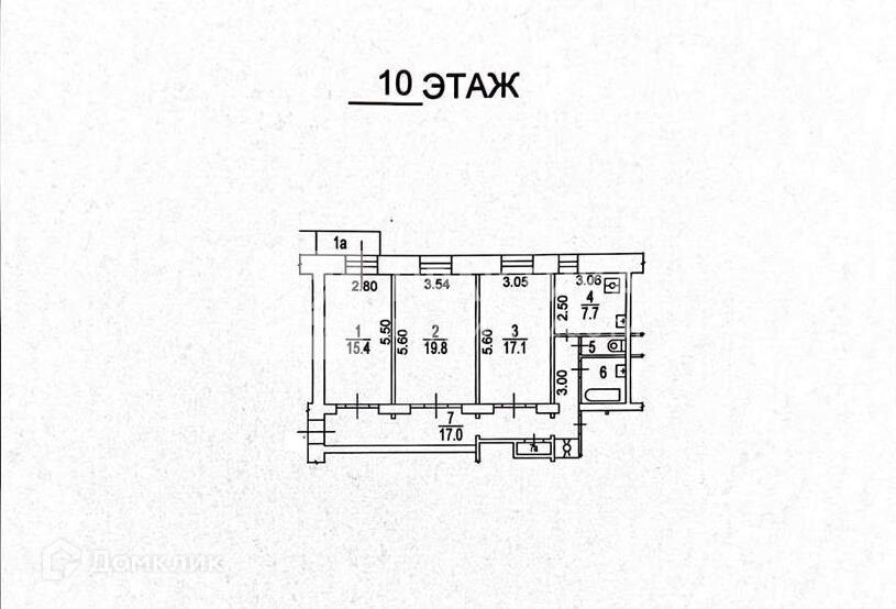 Продаётся 3-комнатная квартира, 82.3 м²