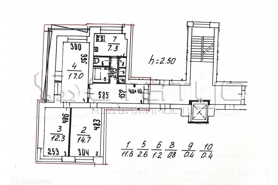 Продаётся 3-комнатная квартира, 68 м²