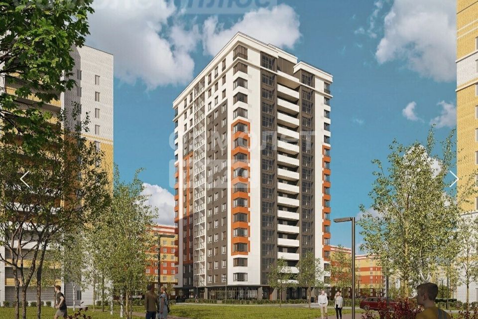 Продаётся 1-комнатная квартира, 52.2 м²
