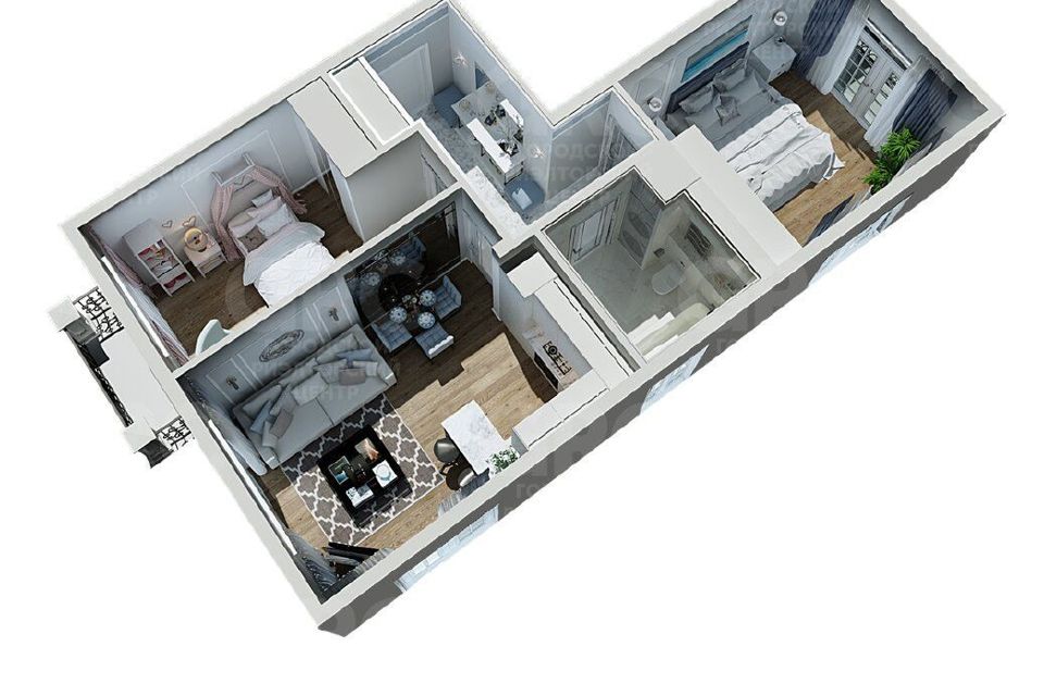 Продаётся 2-комнатная квартира, 64 м²