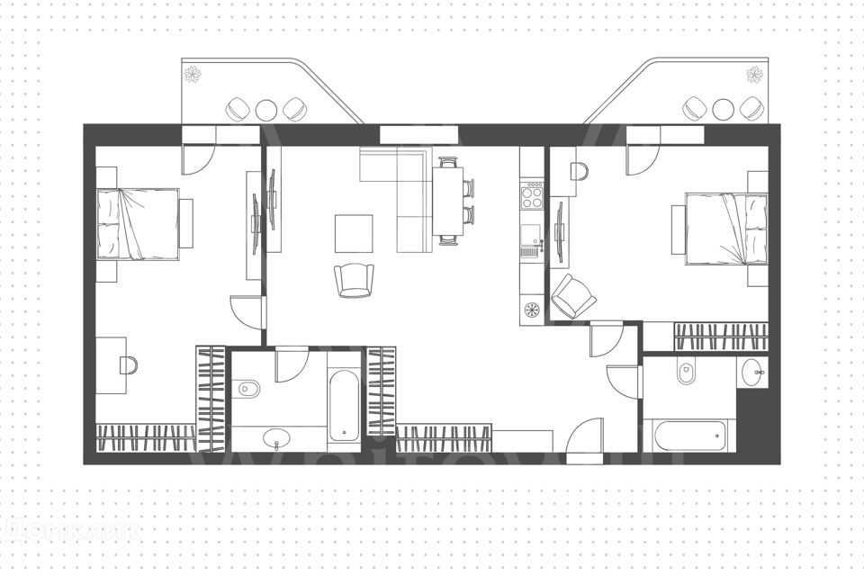 Продаётся 3-комнатная квартира, 76 м²