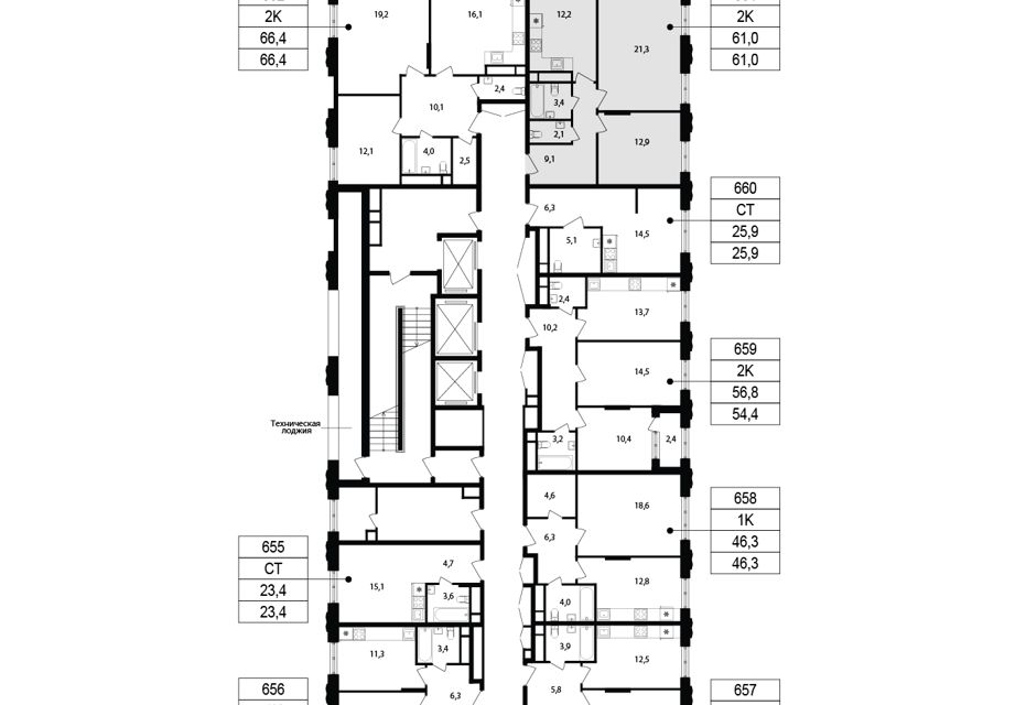 Продаётся 3-комнатная квартира, 60 м²