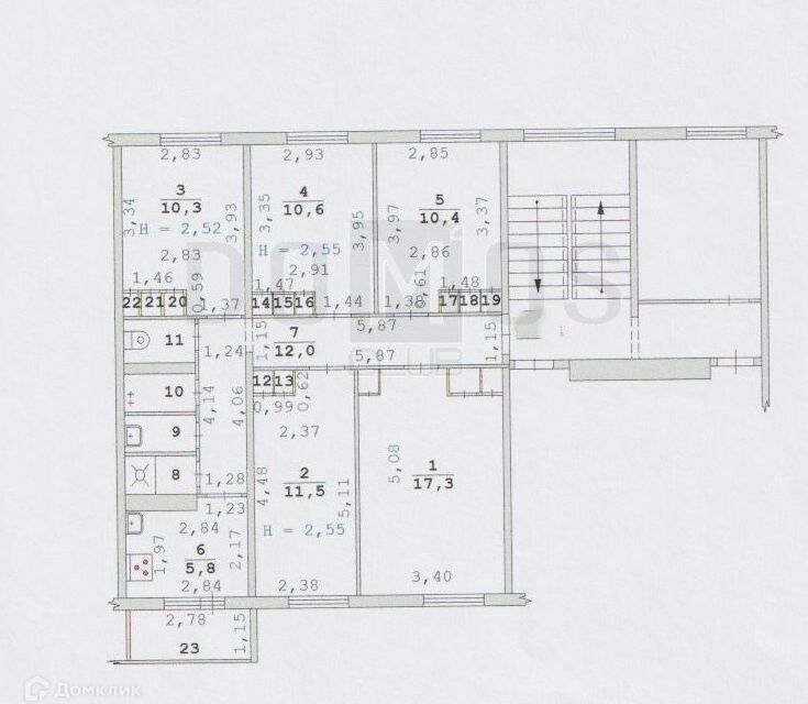 Продаётся комната в 5-комн. квартире, 12.1 м²