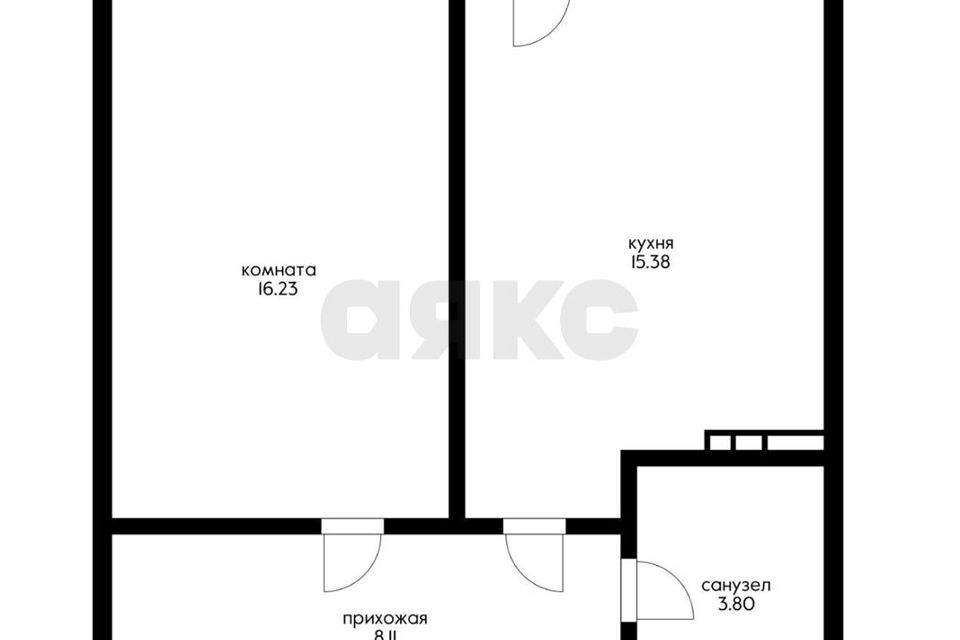Продаётся 1-комнатная квартира, 48 м²