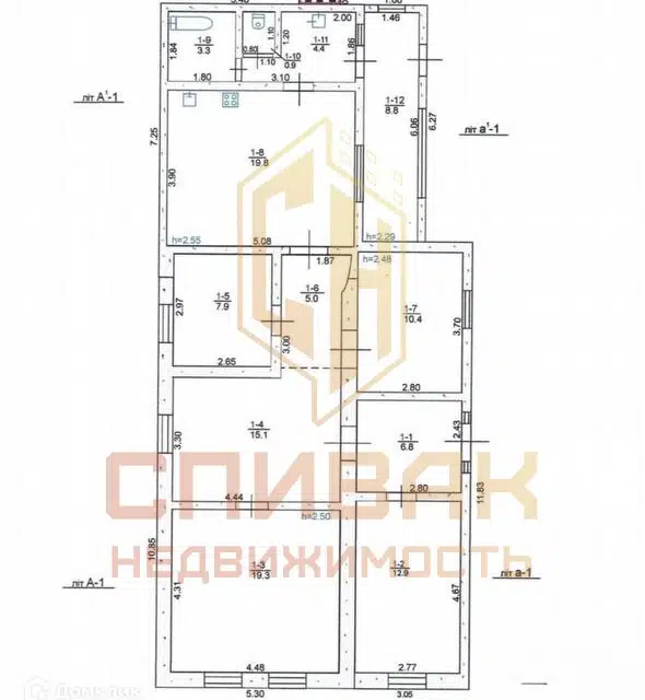 Продаётся 1-этажный дом, 114.6 м²