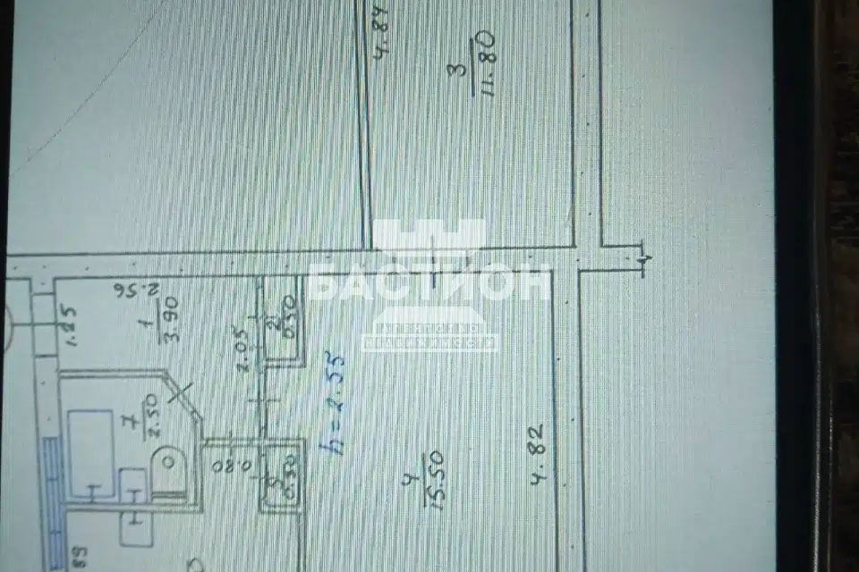 Продаётся 2-комнатная квартира, 41.5 м²